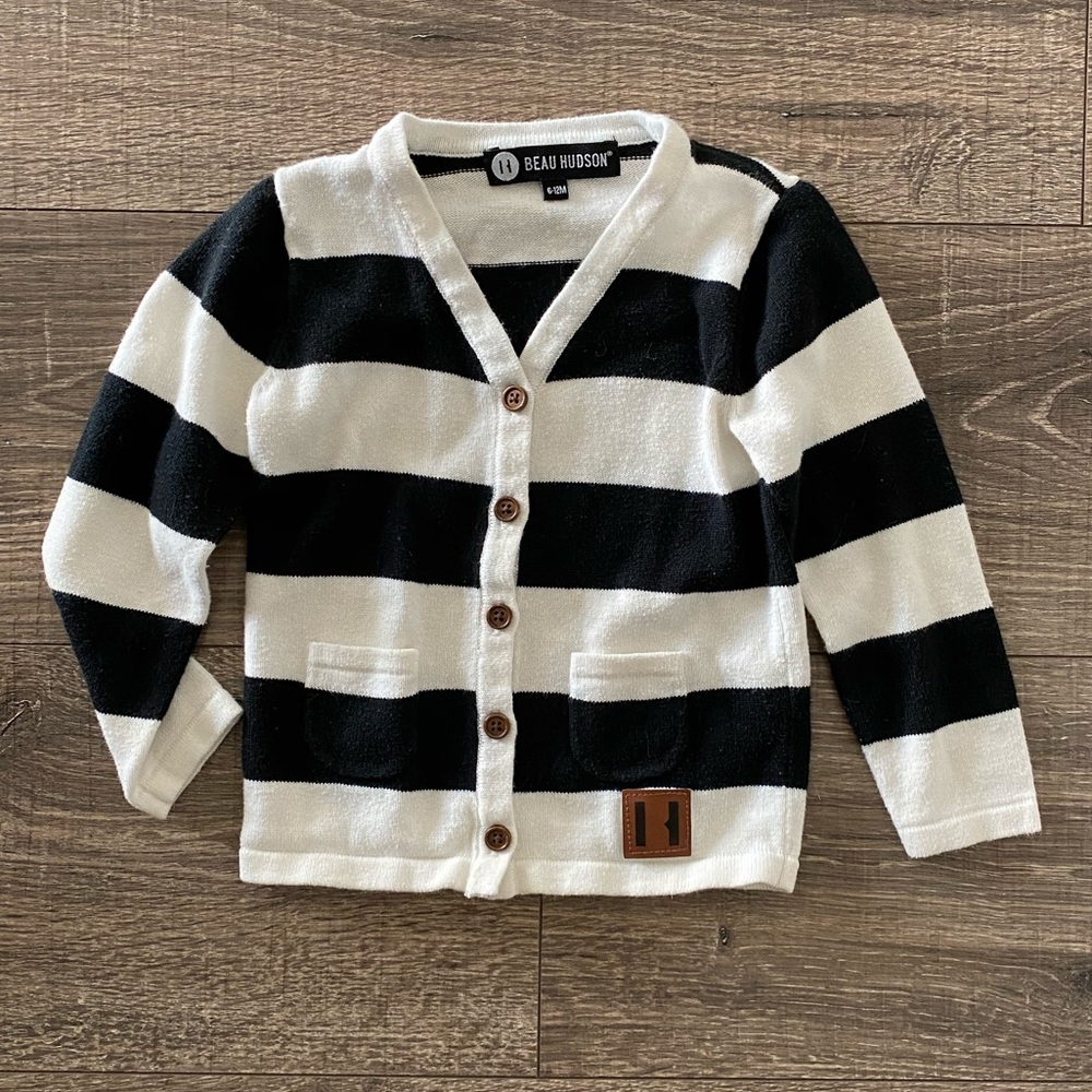 Beau Hudson baby striped cardigan